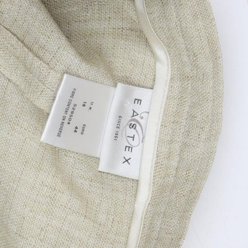 Eastex Women's Beige Linen Trousers Size 16