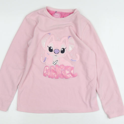 Disney Girls Pink Pyjama Top, Lilo & Stitch, 10-11 Years