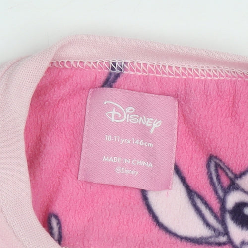 Disney Girls Pink Pyjama Top, Lilo & Stitch, 10-11 Years