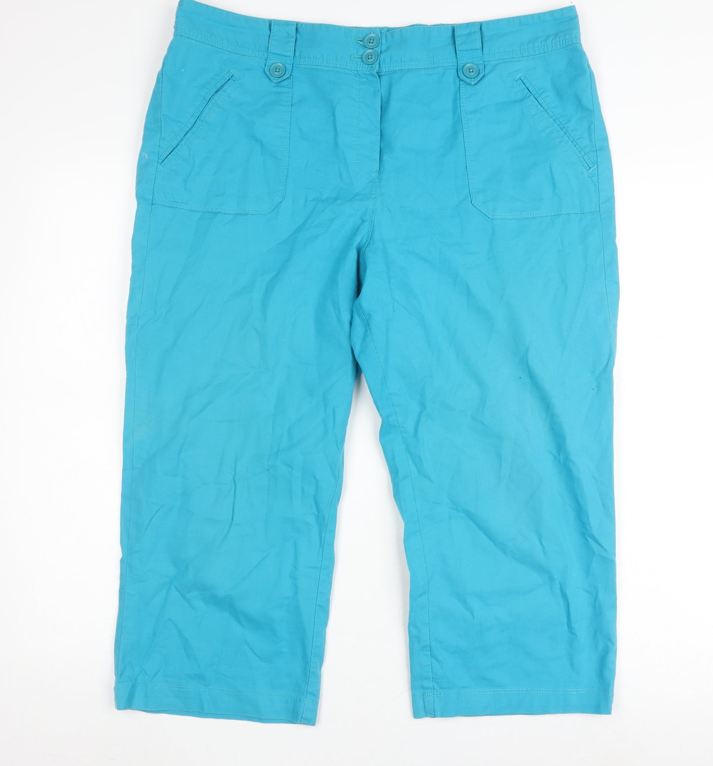 Athletic Casualwear Women's Blue Capri Trousers Size 16