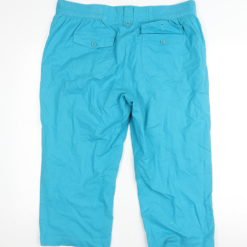 Athletic Casualwear Women's Blue Capri Trousers Size 16
