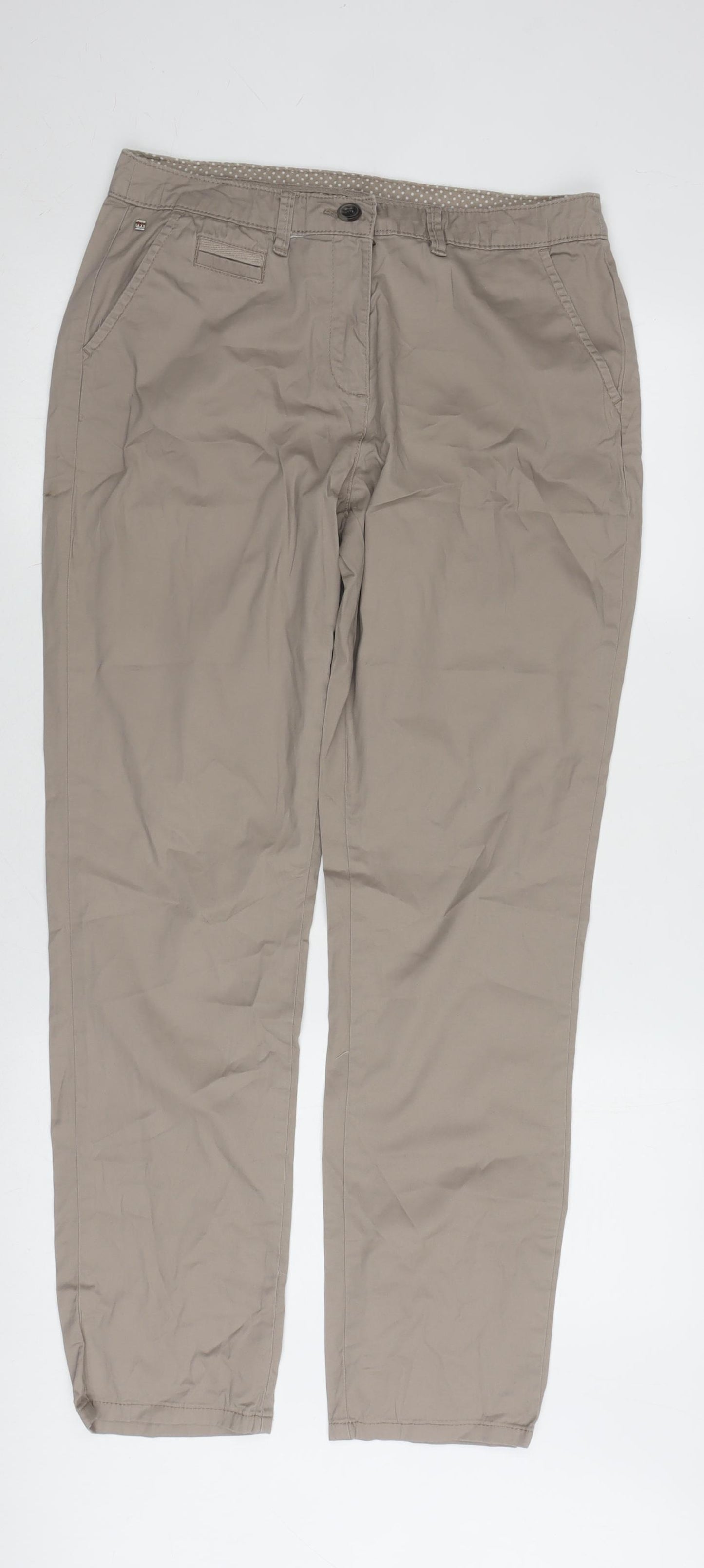 Maine New England Women's Beige Chino Trousers Size 10