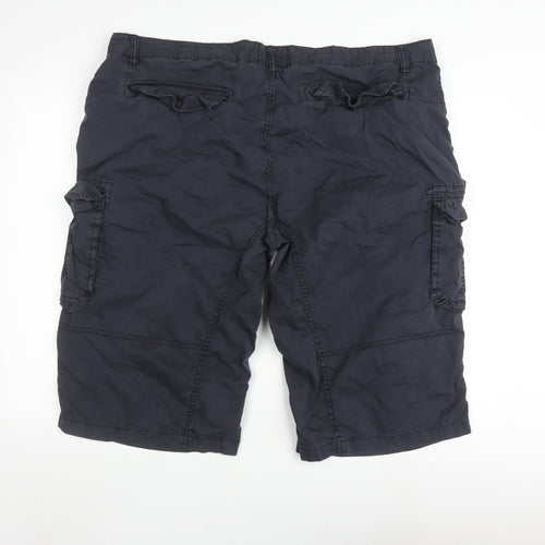Joe Browns Men's Blue Cargo Shorts - Size 46