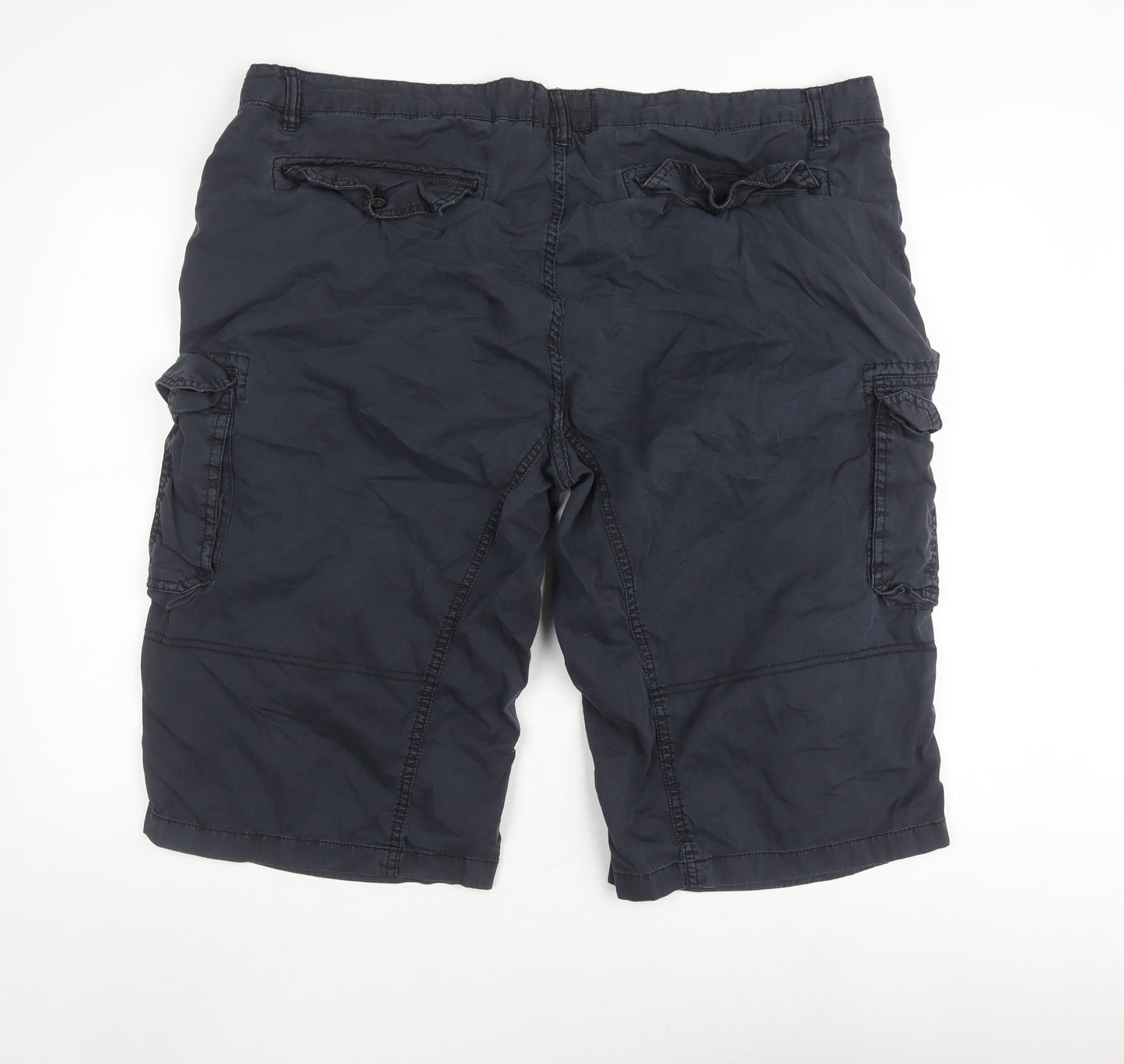 Joe Browns Men's Blue Cargo Shorts - Size 46