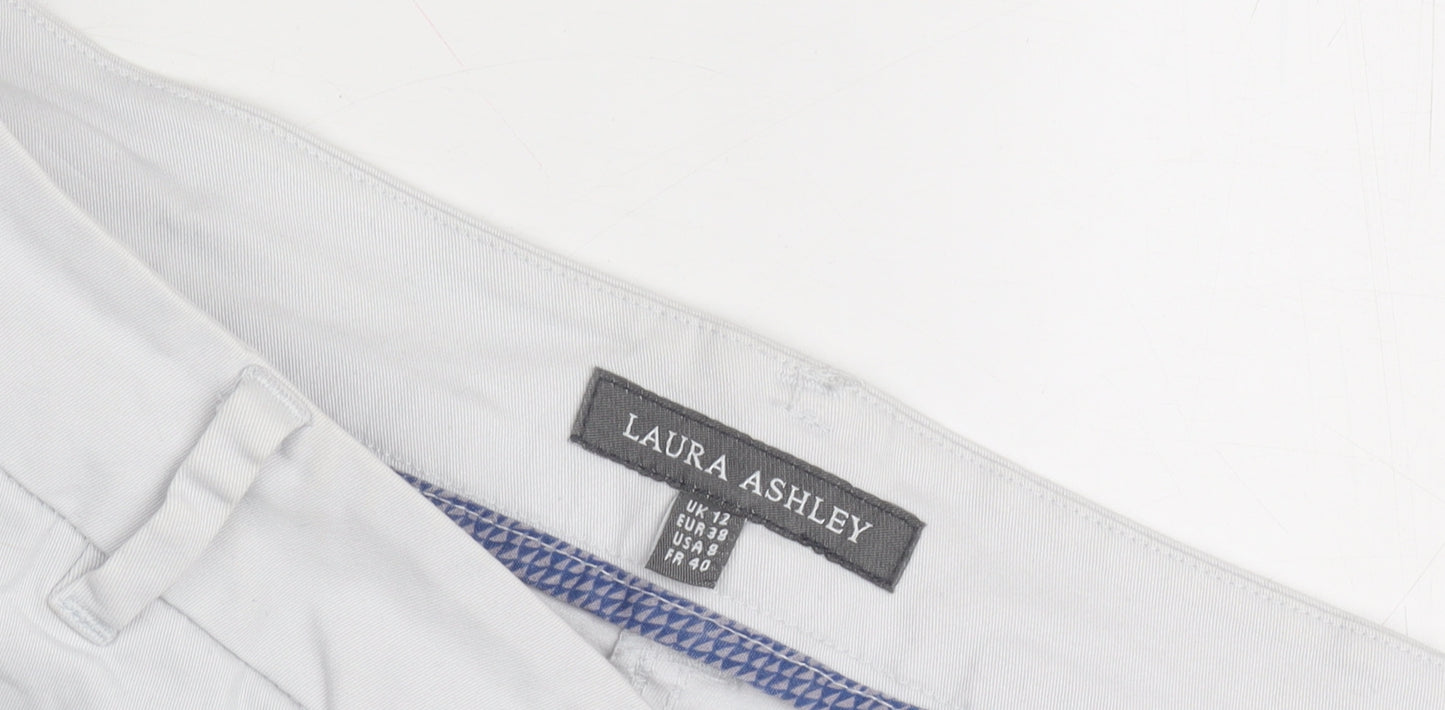 Laura Ashley Women's White Size 12 Trousers