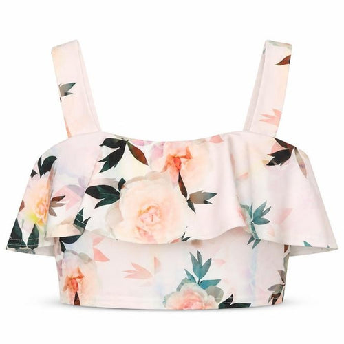 New Look Women's Floral Camisole Blouse, UK 8, Multicoloured