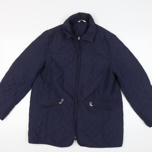 Classics Women’s Blue Quilted Jacket Size 14