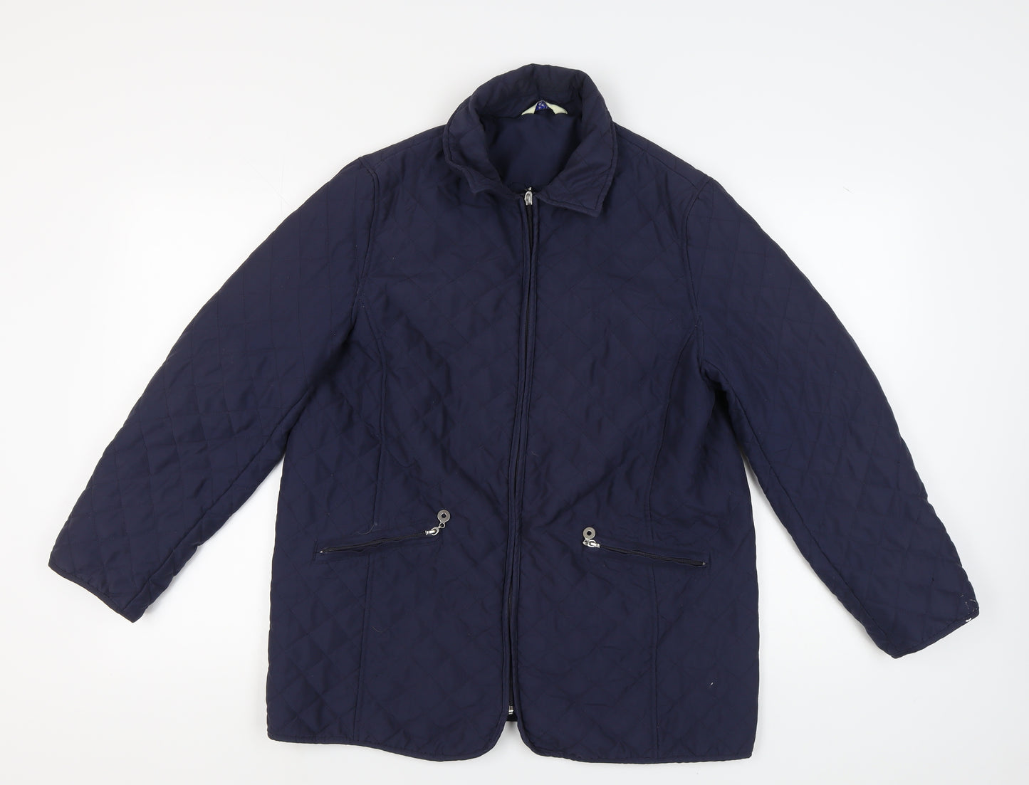 Classics Women’s Blue Quilted Jacket Size 14