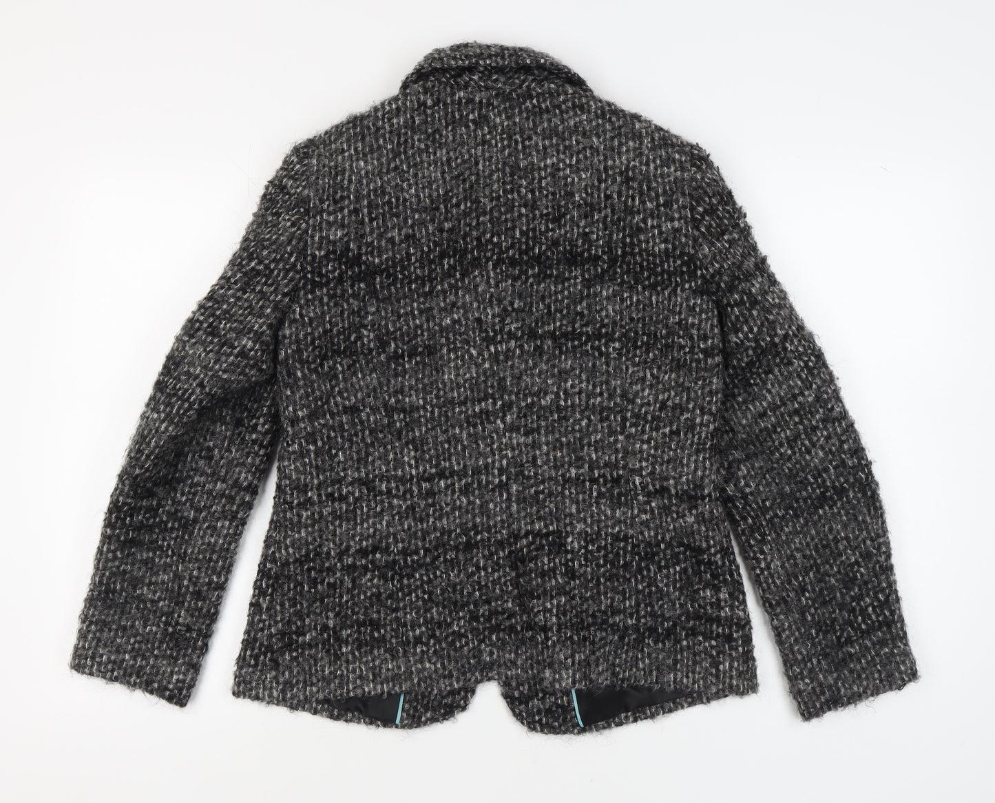 Marks and Spencer Women's Black Tweed Coat Size 12