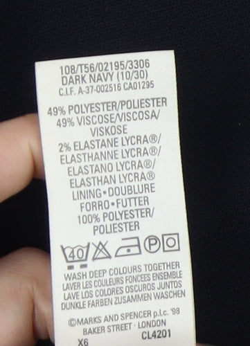 Marks and Spencer Women's Black Pencil Skirt Size 10