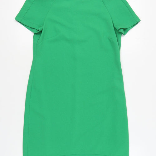 Topshop Women's Green Shift Dress Size 8