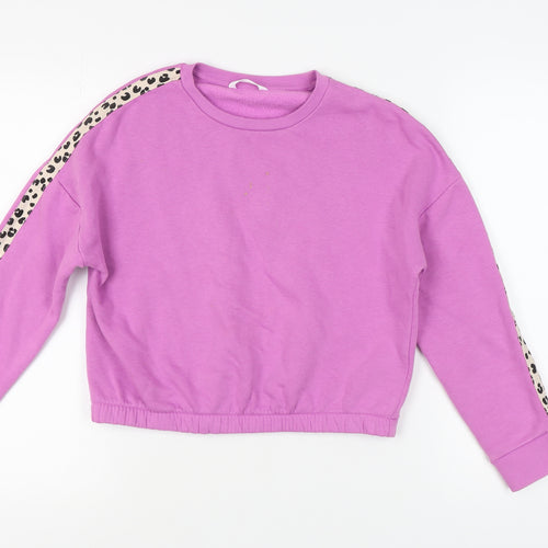 Marks and Spencer Girls Purple Pullover Sweatshirt 11-12 Years