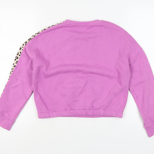 Marks and Spencer Girls Purple Pullover Sweatshirt 11-12 Years