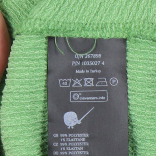 Monki Green Shirt Dress for Women, Size 12