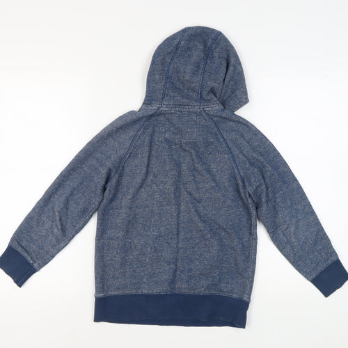 Next Boys Blue Pullover Hoodie, 9 Years, Logo Accent