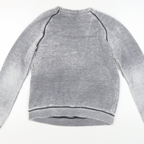 Topshop Women's Grey Crew Neck Sweatshirt Size 8