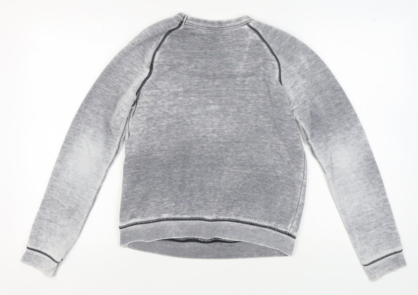 Topshop Women's Grey Crew Neck Sweatshirt Size 8