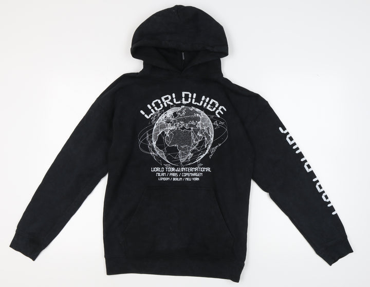 PrettyLittleThing Women's Black XS Graphic Hoodie