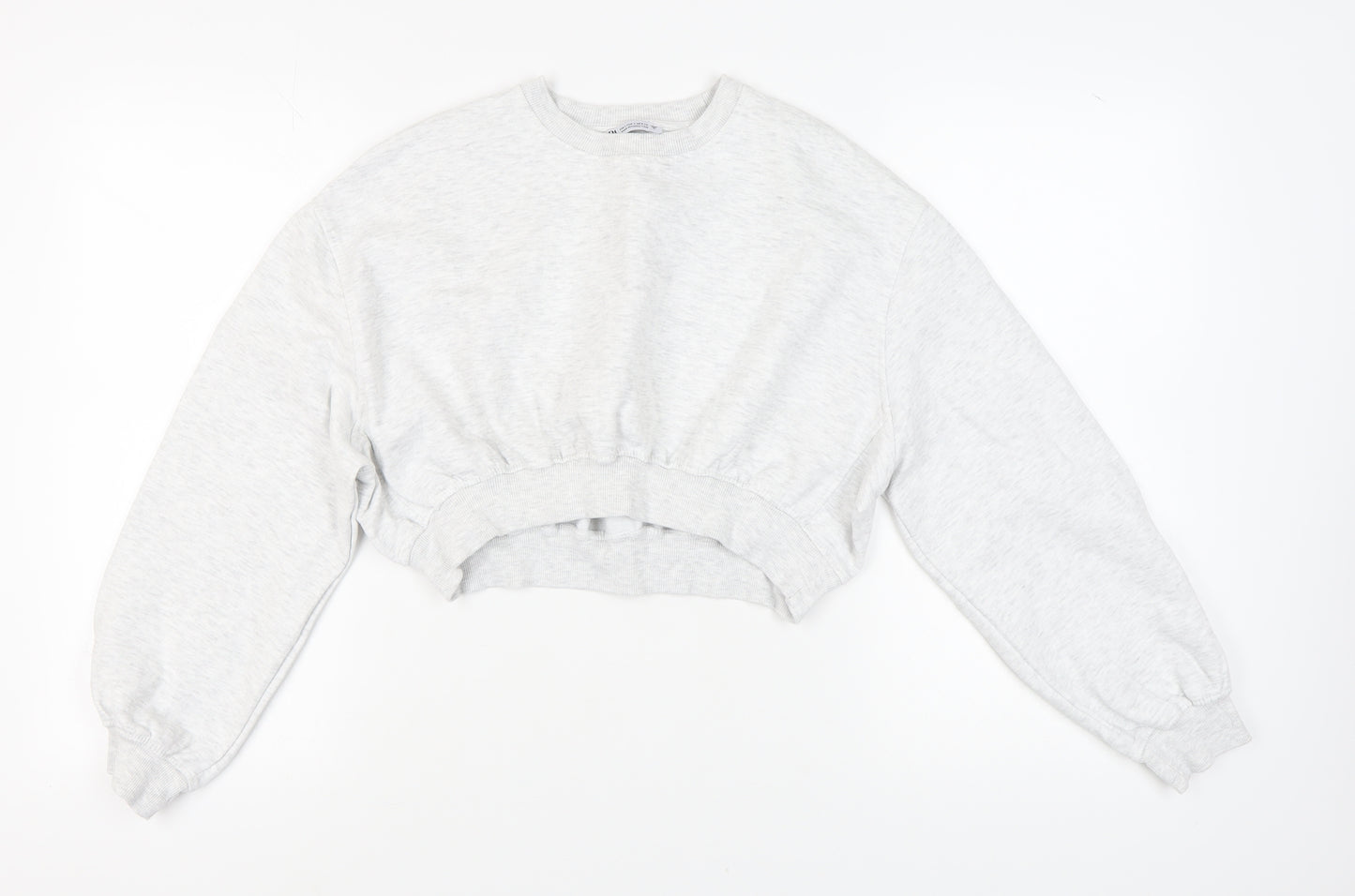 Zara Women's Grey Pullover Sweatshirt Size 8