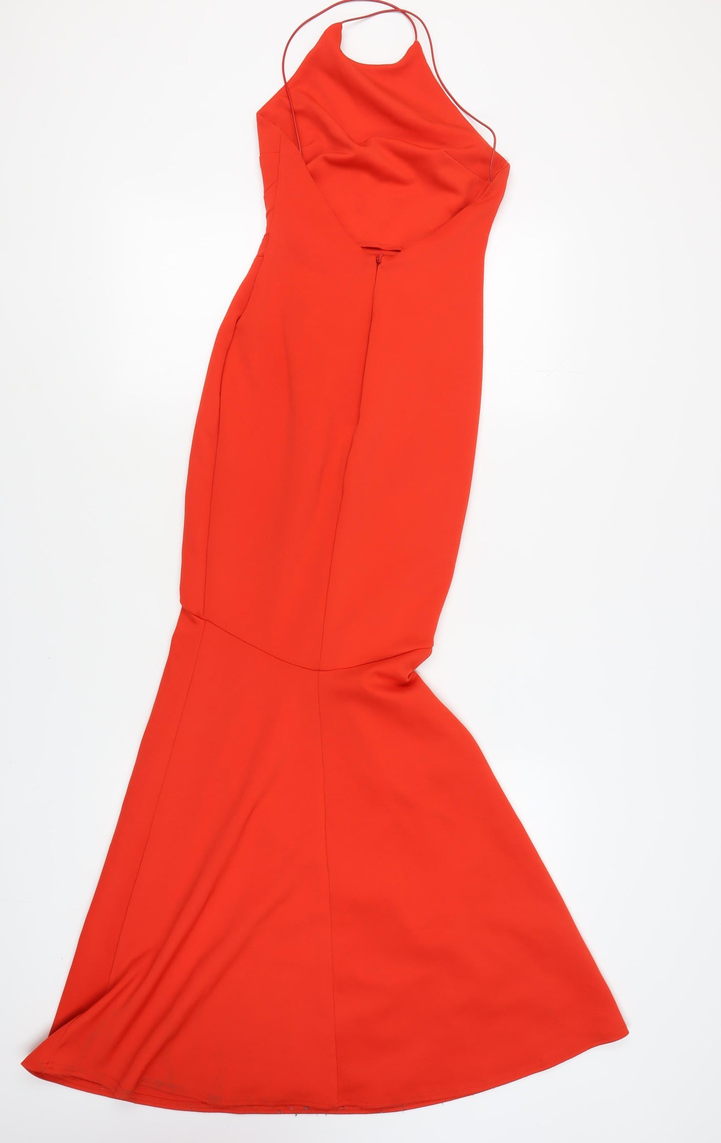 Lipstick Boutique Red Halter Mermaid Dress, Size 6, Party Wear