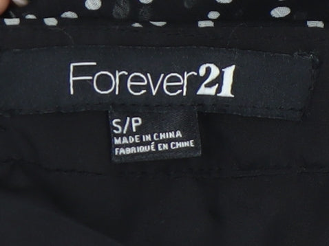 Forever 21 Women's Black Midi Asymmetric Skirt, Size S