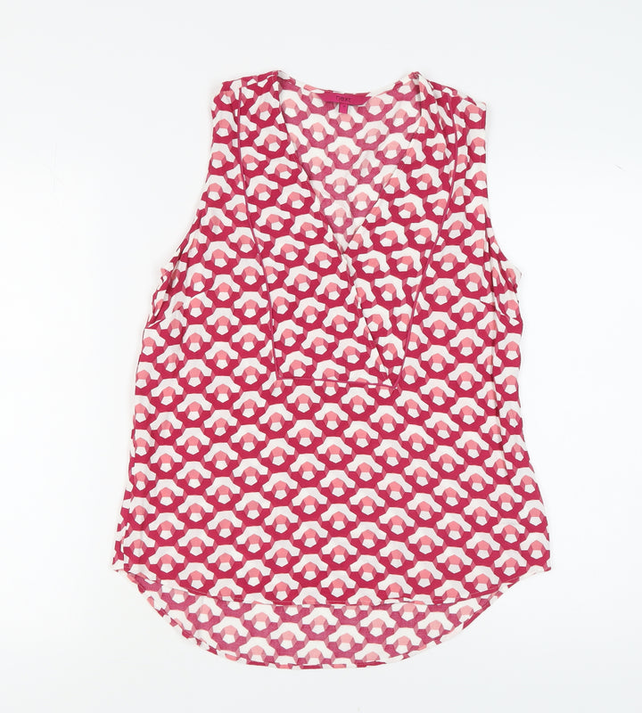 Next Women's Multicoloured Geometric Wrap Blouse