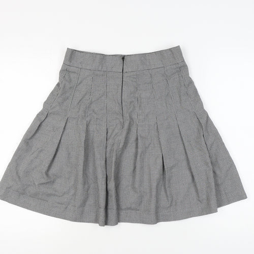 Marks and Spencer Women's Black Houndstooth Skirt Size 12