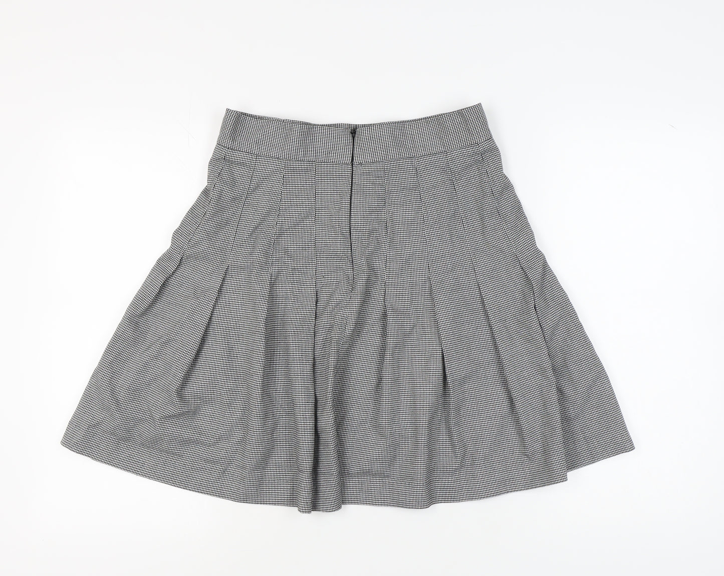 Marks and Spencer Women's Black Houndstooth Skirt Size 12