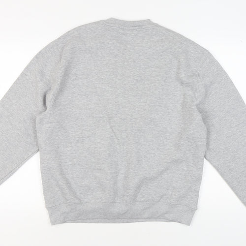 Pull&Bear Unisex Grey Pullover Sweatshirt L Regular
