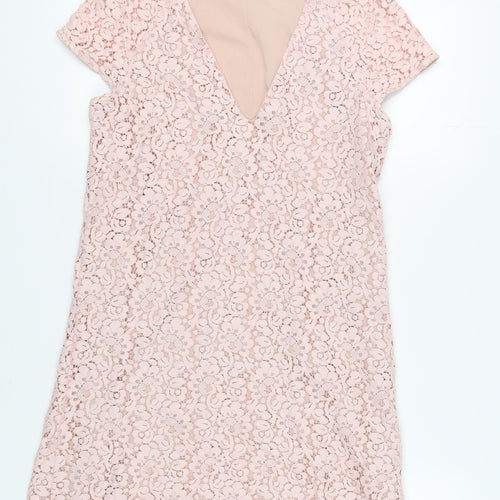 Zara Woman Pink Lace Shift Dress - Women, S, Party