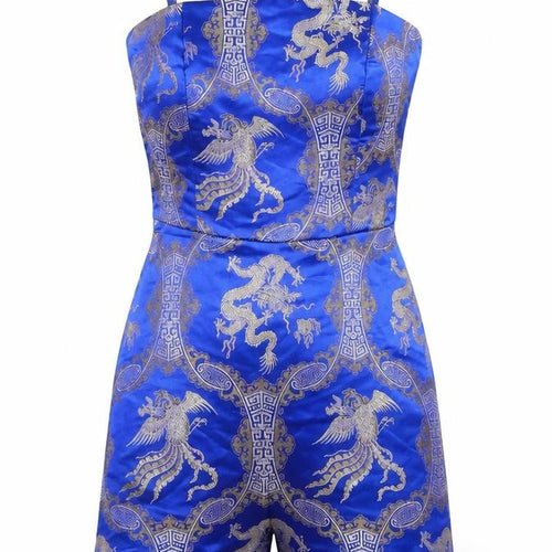 Missguided Women's Blue Playsuit Size 10 - Party Ready
