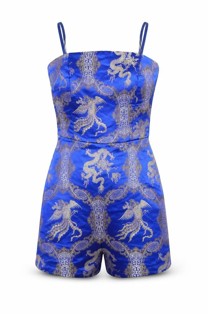 Missguided Women's Blue Playsuit Size 10 - Party Ready