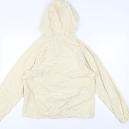 Pull & Bear Men's Beige Anorak Jacket, S, Hooded