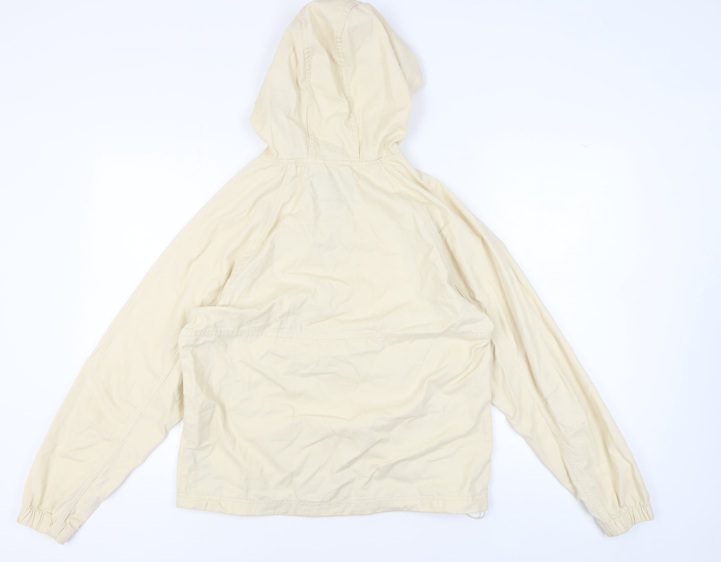 Pull & Bear Men's Beige Anorak Jacket, S, Hooded