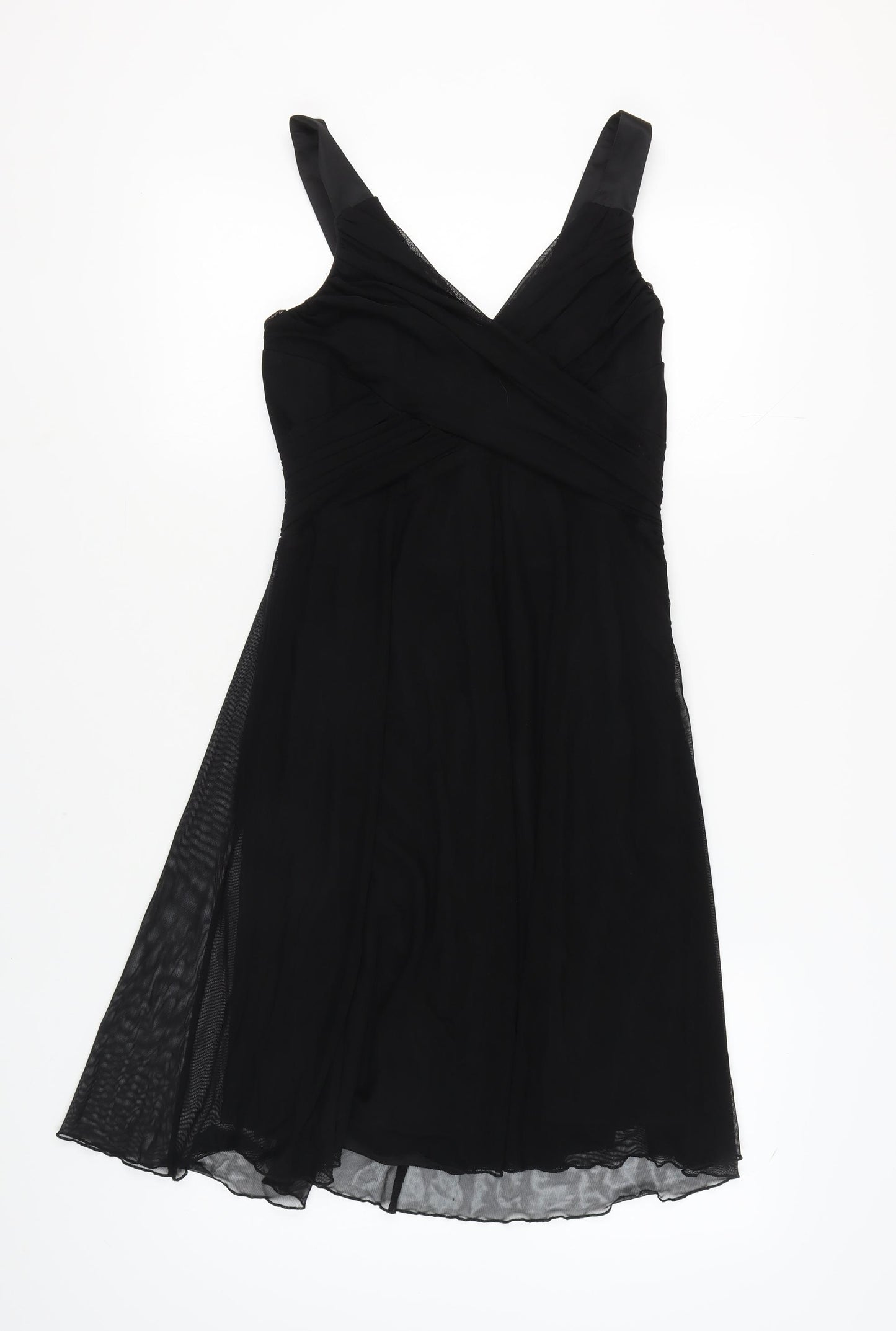 Next Women's Black A-Line Dress, Size 12, Knee Length