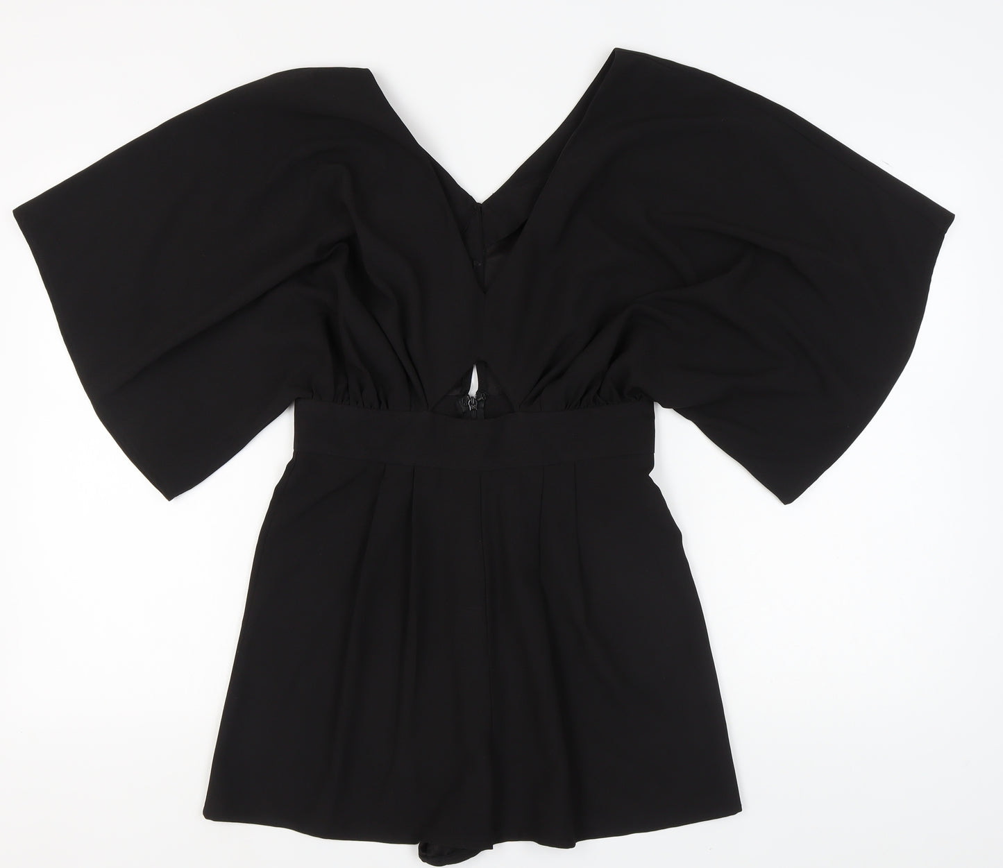 ASOS Black Women's Playsuit, V-Neck, Size M