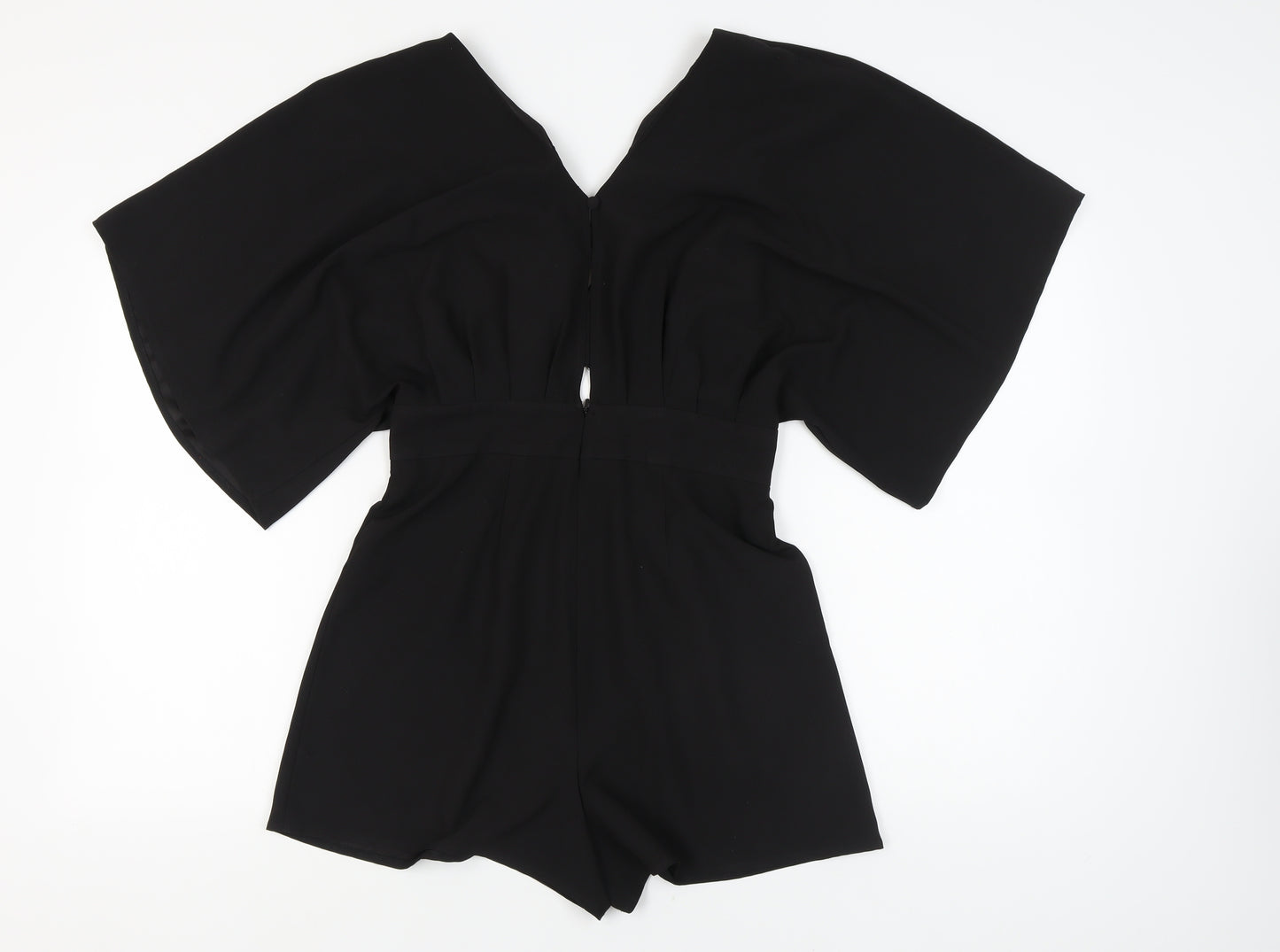 ASOS Black Women's Playsuit, V-Neck, Size M