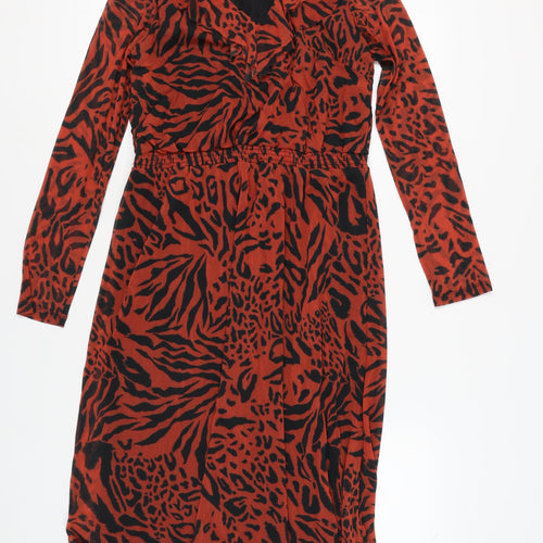 Roman Women's Multicoloured Wrap Dress - Size 14