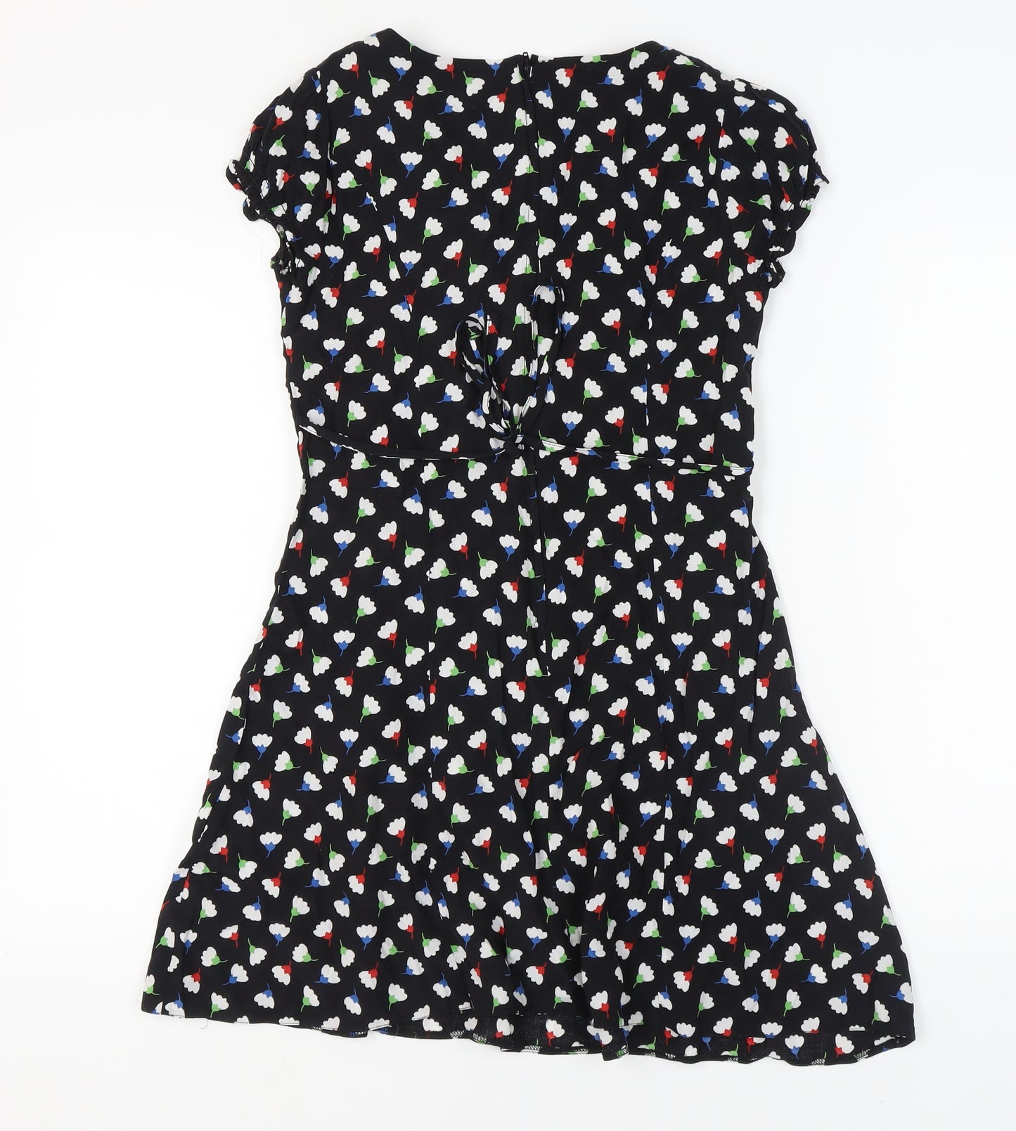 Dorothy Perkins Women's Black Floral Dress Size 10