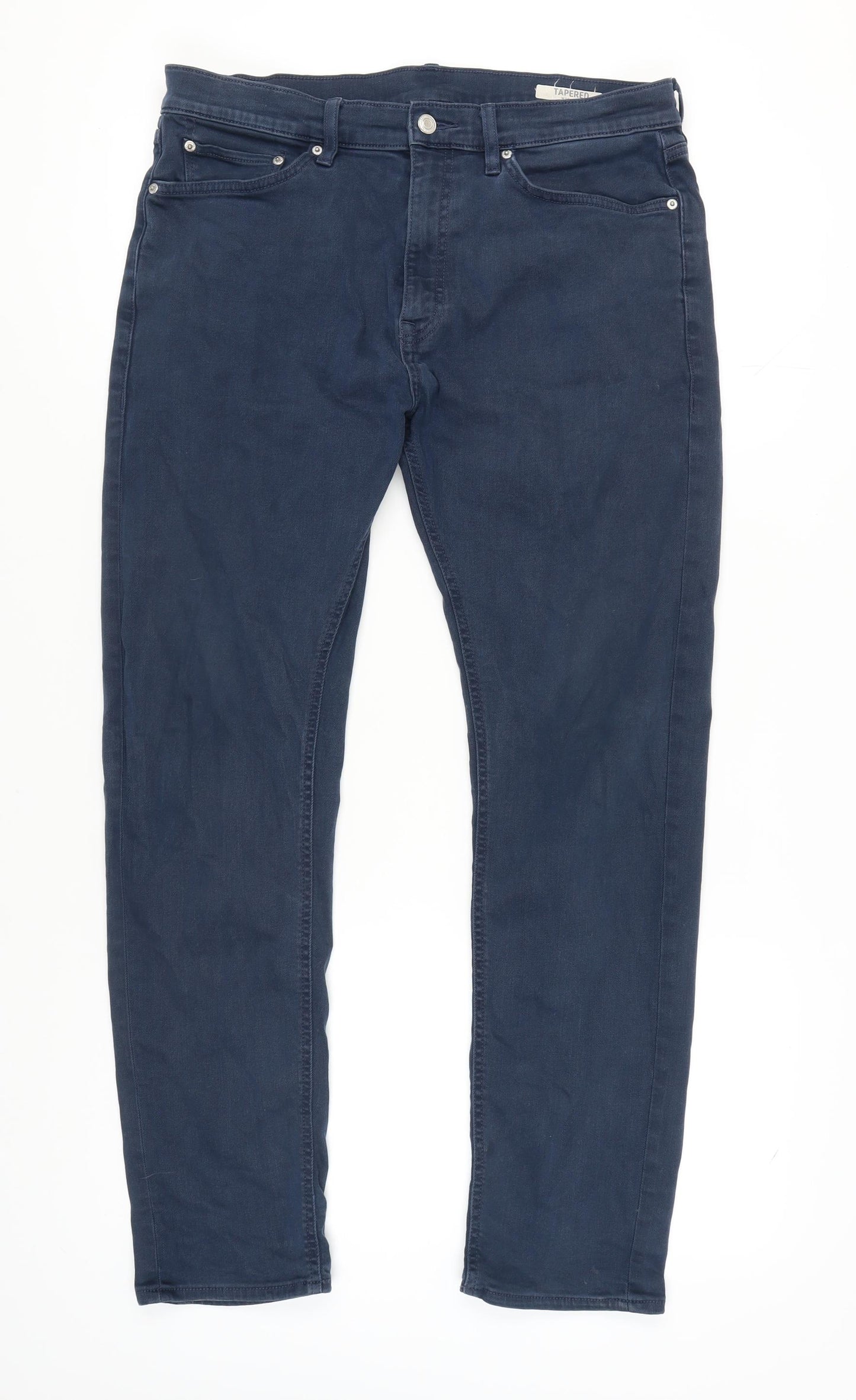 Marks and Spencer Men's Blue Tapered Jeans 34