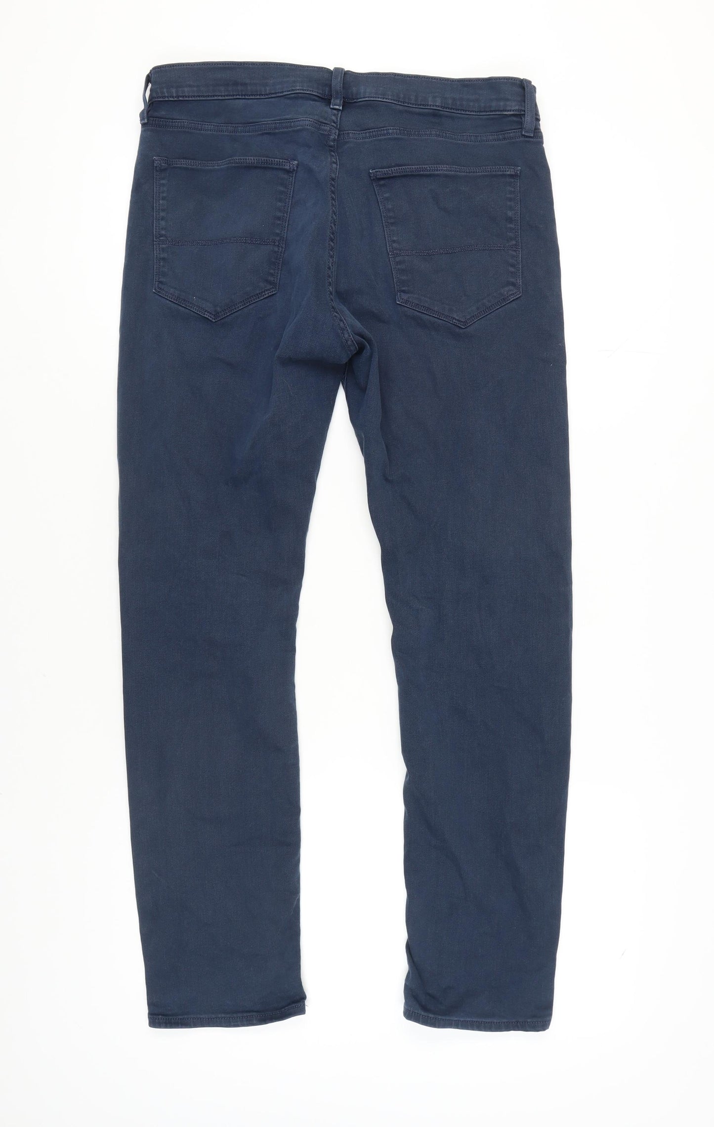 Marks and Spencer Men's Blue Tapered Jeans 34