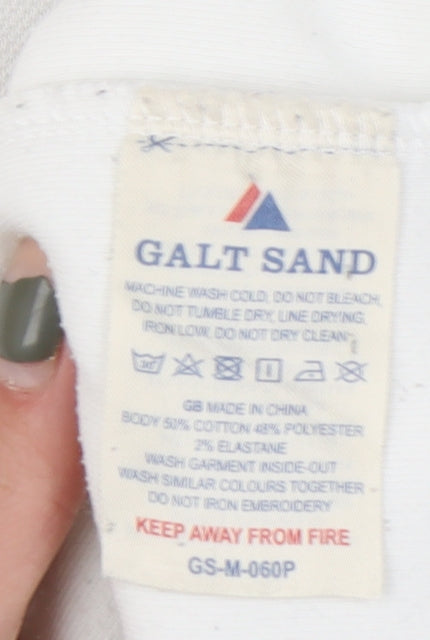 Galt Sand Men's White Crew Neck Tee M
