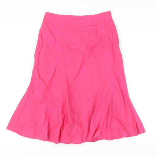 Steilmann Women's Pink Linen Skirt Size 10