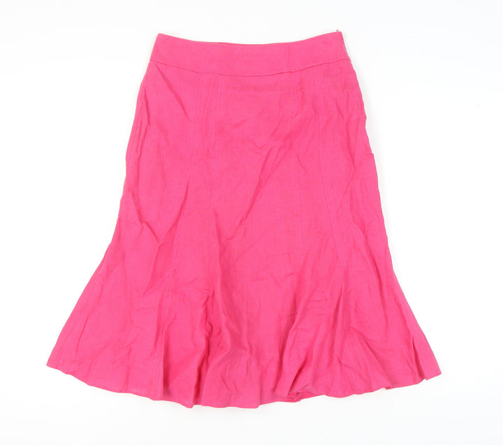 Steilmann Women's Pink Linen Skirt Size 10