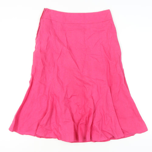Steilmann Women's Pink Linen Skirt Size 10