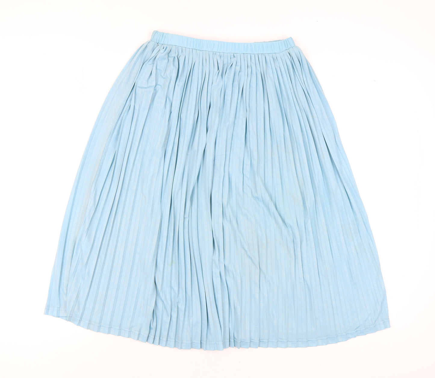 Missguided Women's Blue Midi Pleated Skirt Size 10