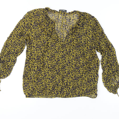 Summum Woman Animal Print Blouse for Women, Size 12