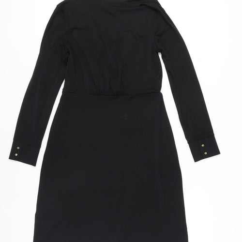 H&M Black Wrap Dress for Women, Size S - Party/Cocktail