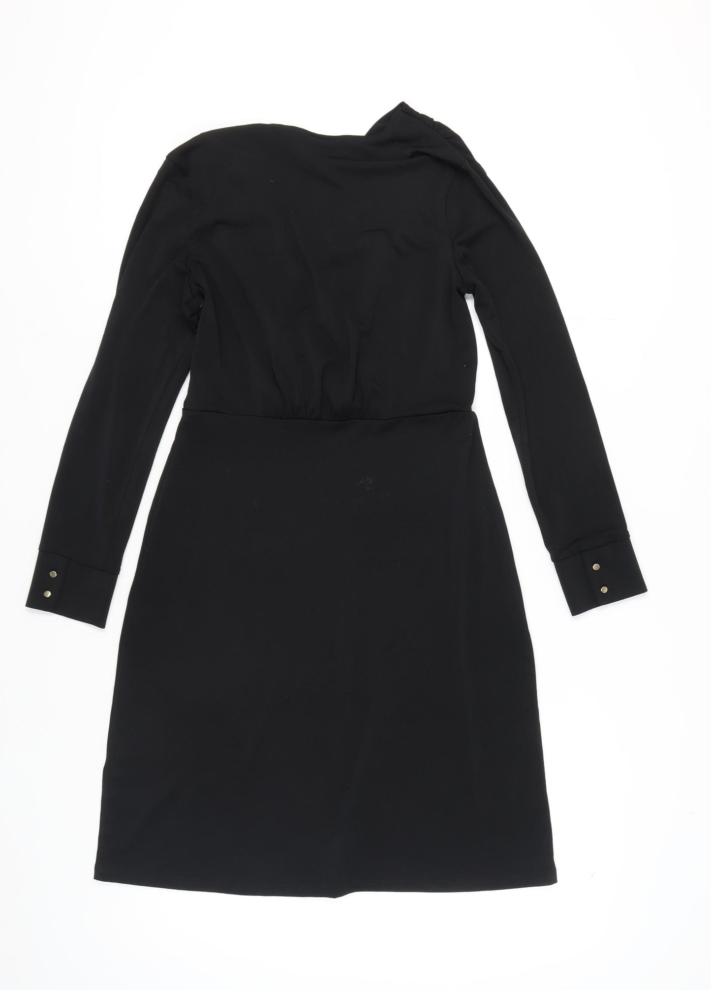 H&M Black Wrap Dress for Women, Size S - Party/Cocktail