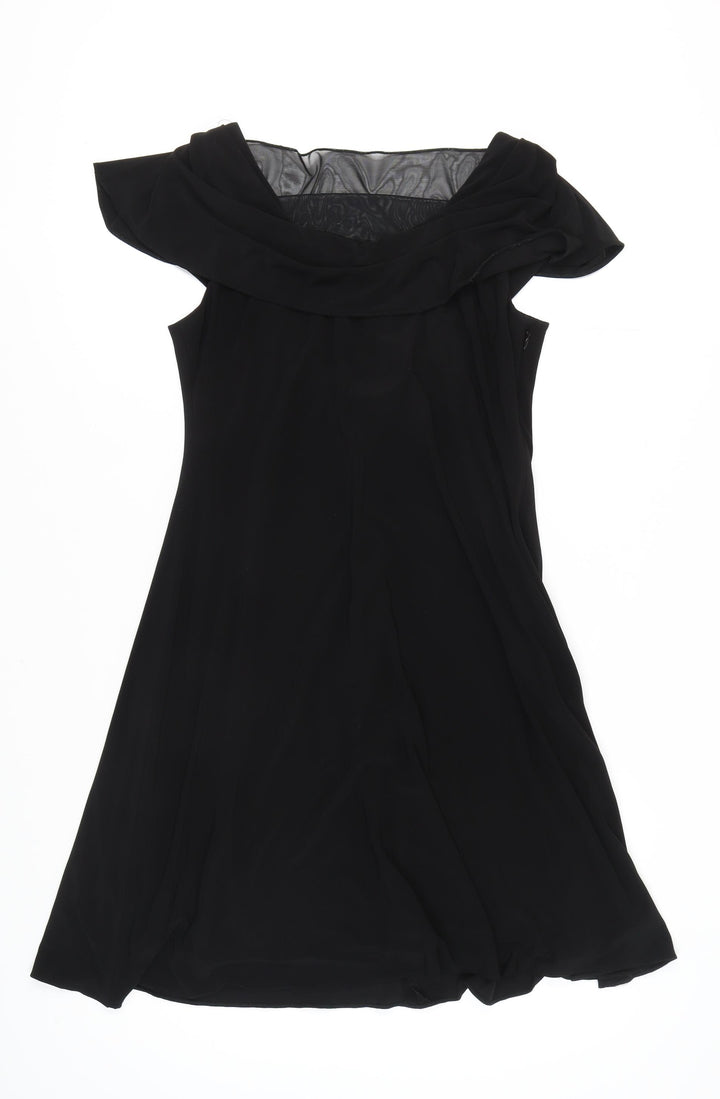 Patra Women's Black Size 12 Sleeveless Jersey Dress